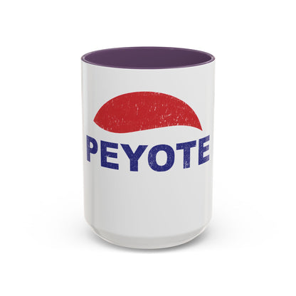 Peyote Parody Coffee Mug – Retro Distressed Graphic 11/15oz