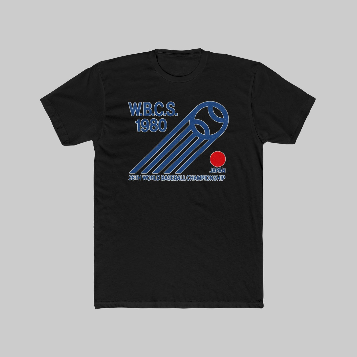 W.B.C.S. 1980 Baseball Tee – Retro Japan World Championship Graphic T‑Shirt