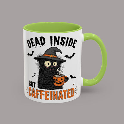 Dead Inside But Caffeinated Halloween Coffee Mug