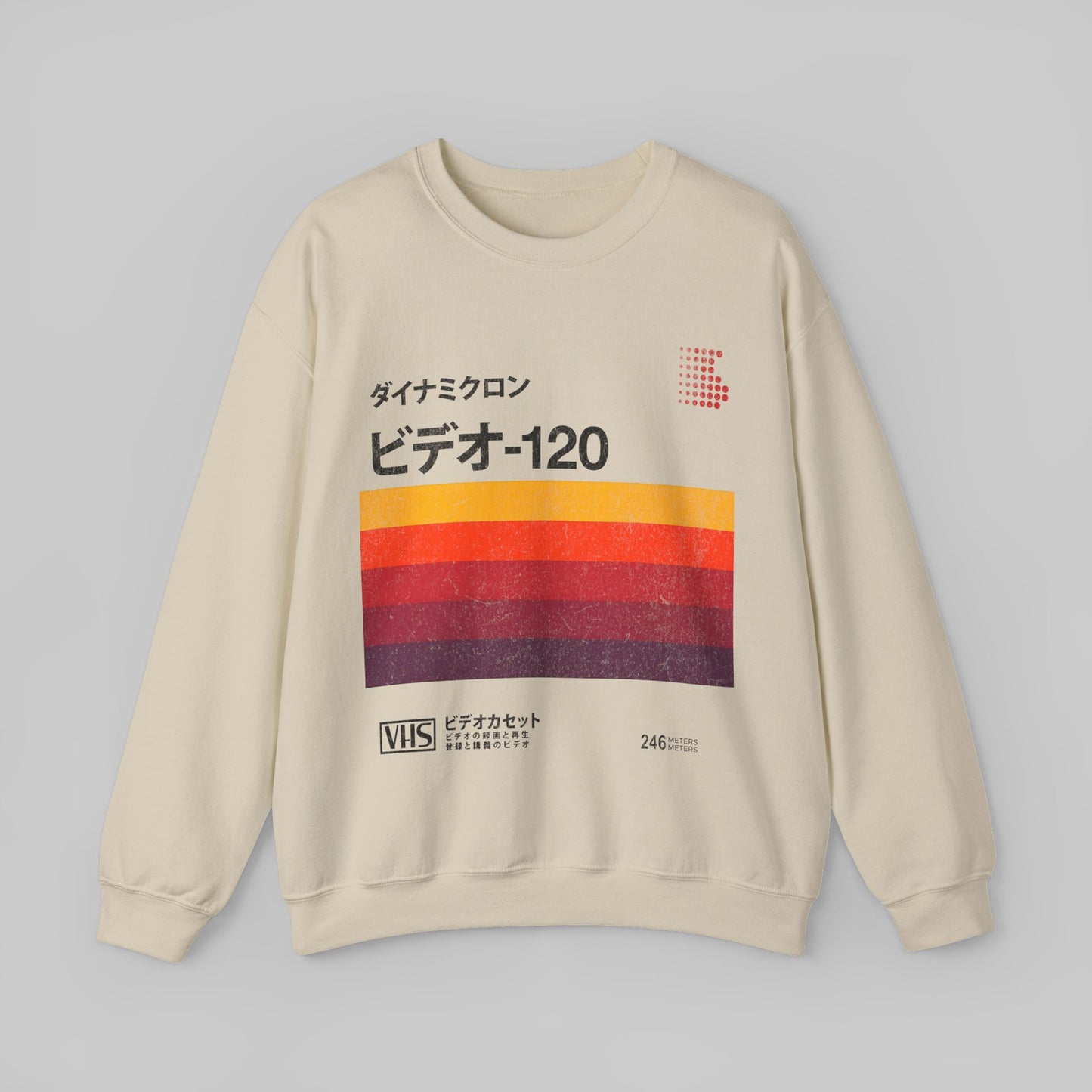 Japanese Vintage VHS Video Cassette Retro Sweatshirt.