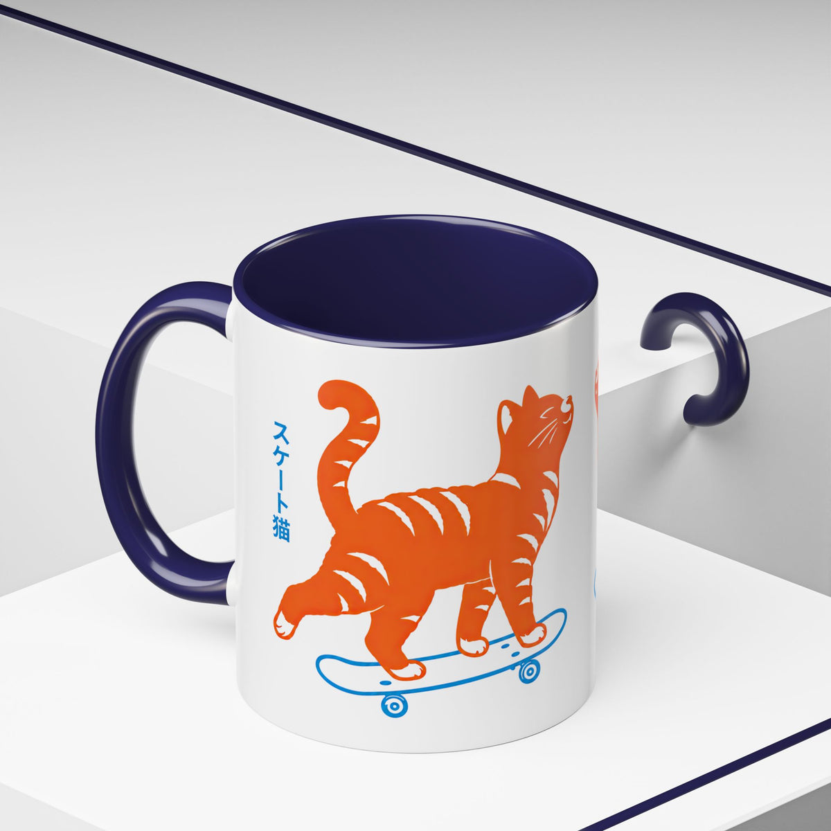 Skateboarding Cat Coffee Mug