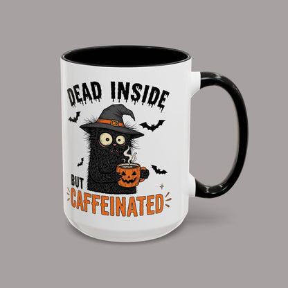Dead Inside But Caffeinated Halloween Coffee Mug