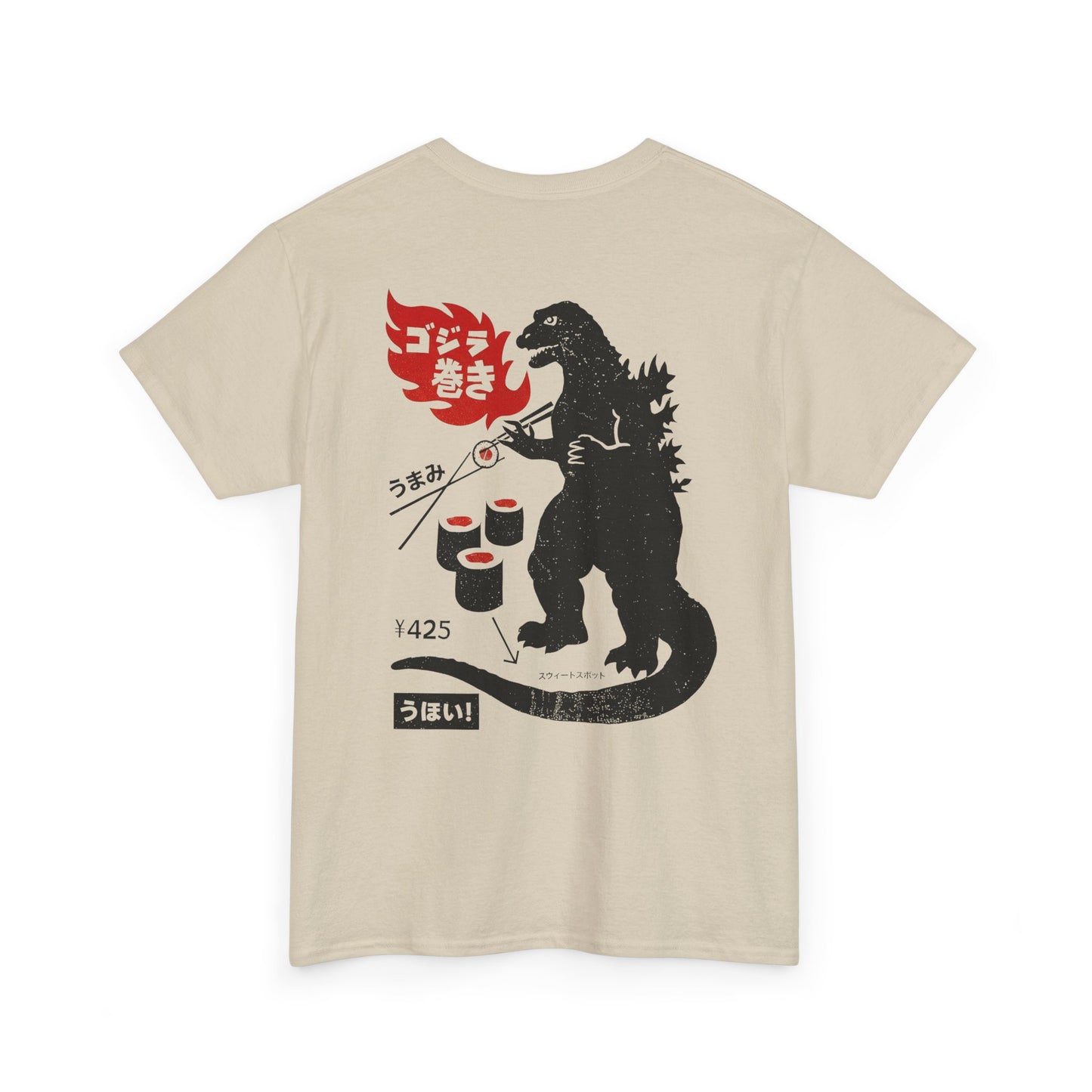 Vintage Sushi Ad T‑Shirt — Retro Japanese Monster Sushi Graphic Tee