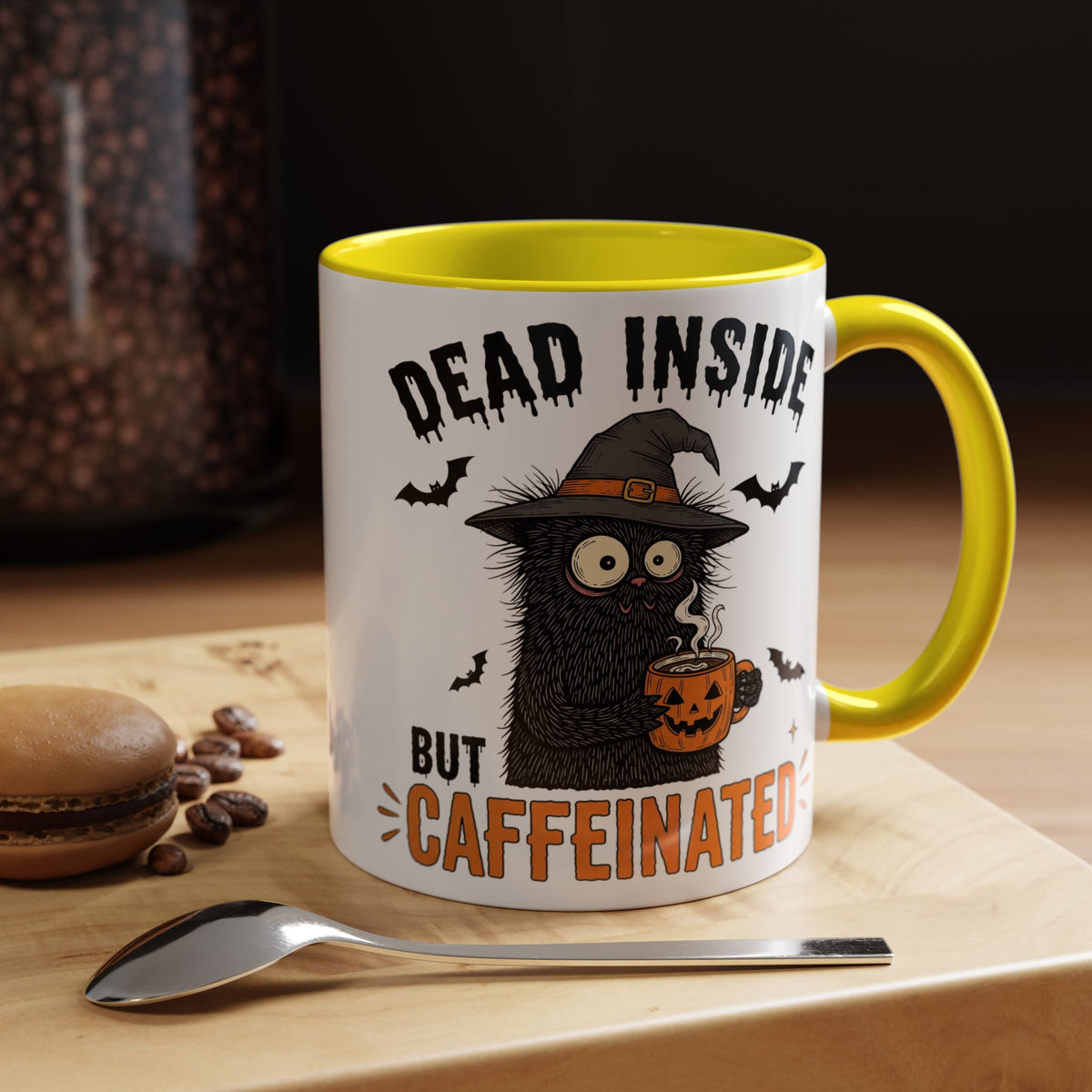 Dead Inside But Caffeinated Halloween Coffee Mug
