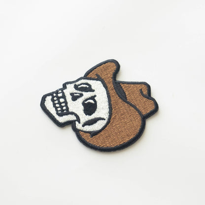 Union Made - Cowboy Skull Embroidered Iron on Patch