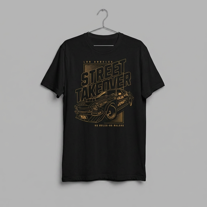Street Takeover Car Tee — Retro Drift Racing Graphic T‑Shirt