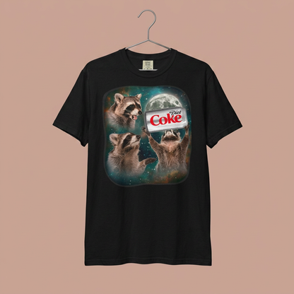 Three Raccoons Diet Coke 90s Meme T-Shirt