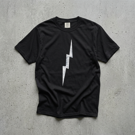 Distressed Lightning Bolt Tee