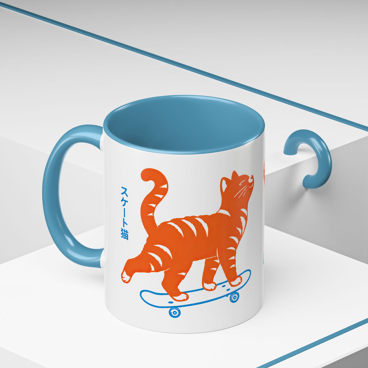 Skateboarding Cat Coffee Mug