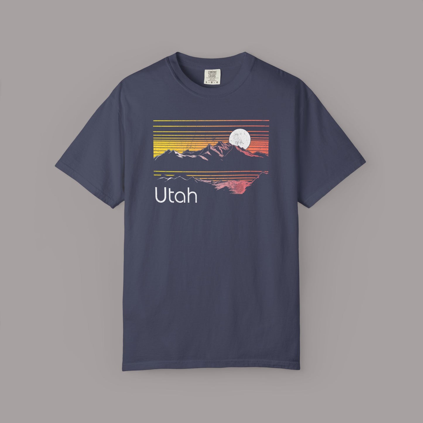 Retro Utah Sunset Mountain T-Shirt