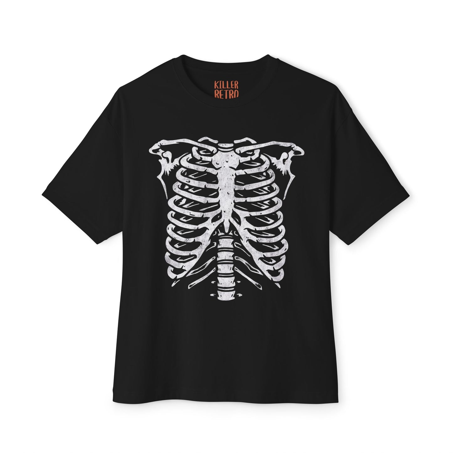 Skeleton Ribcage Oversized Graphic T-Shirt