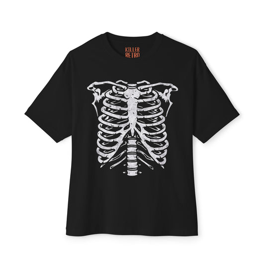 Skeleton Ribcage Oversized Graphic T-Shirt