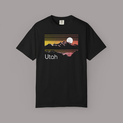 Retro Utah Sunset Mountain T-Shirt