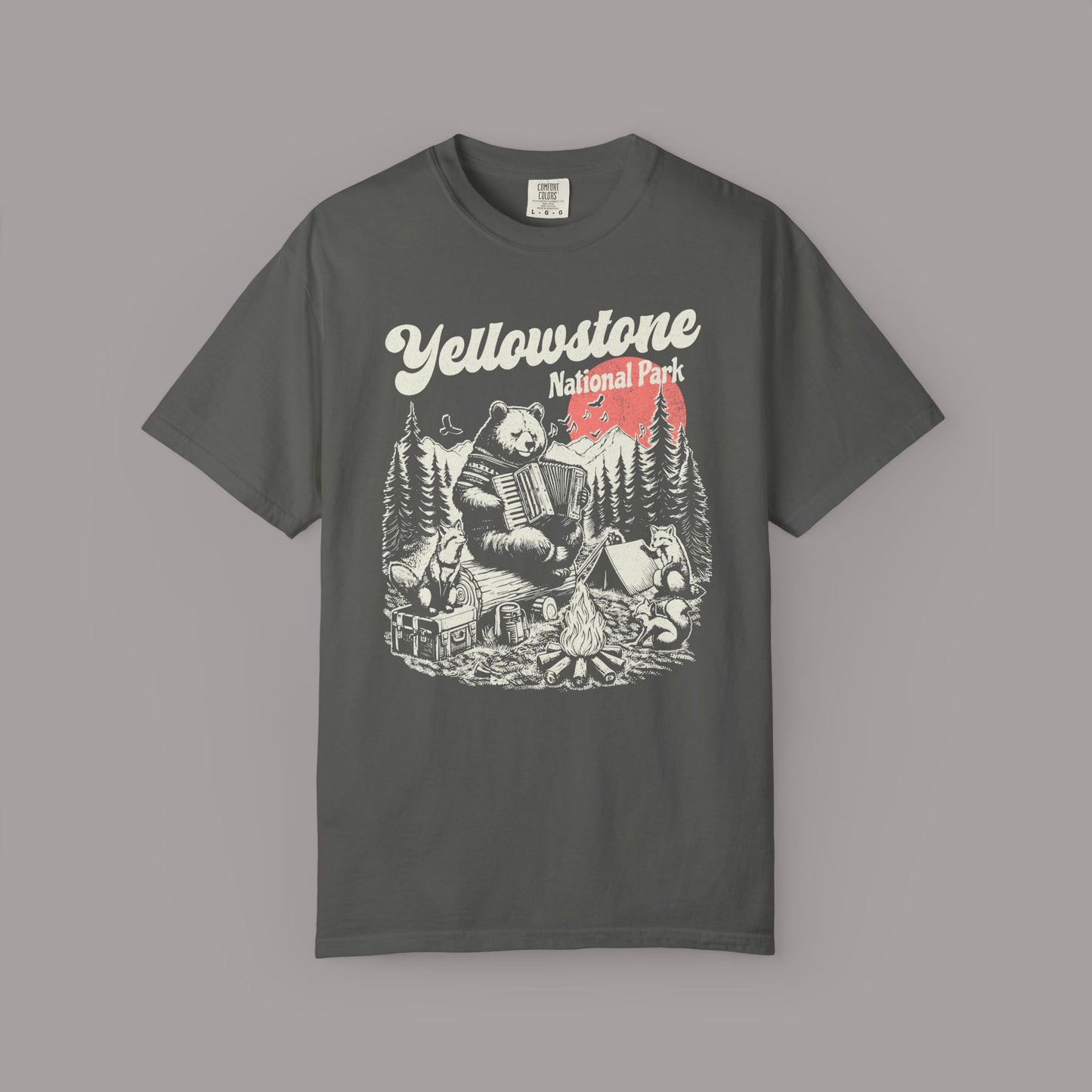 Yellowstone National Park Bear Camping T-Shirt