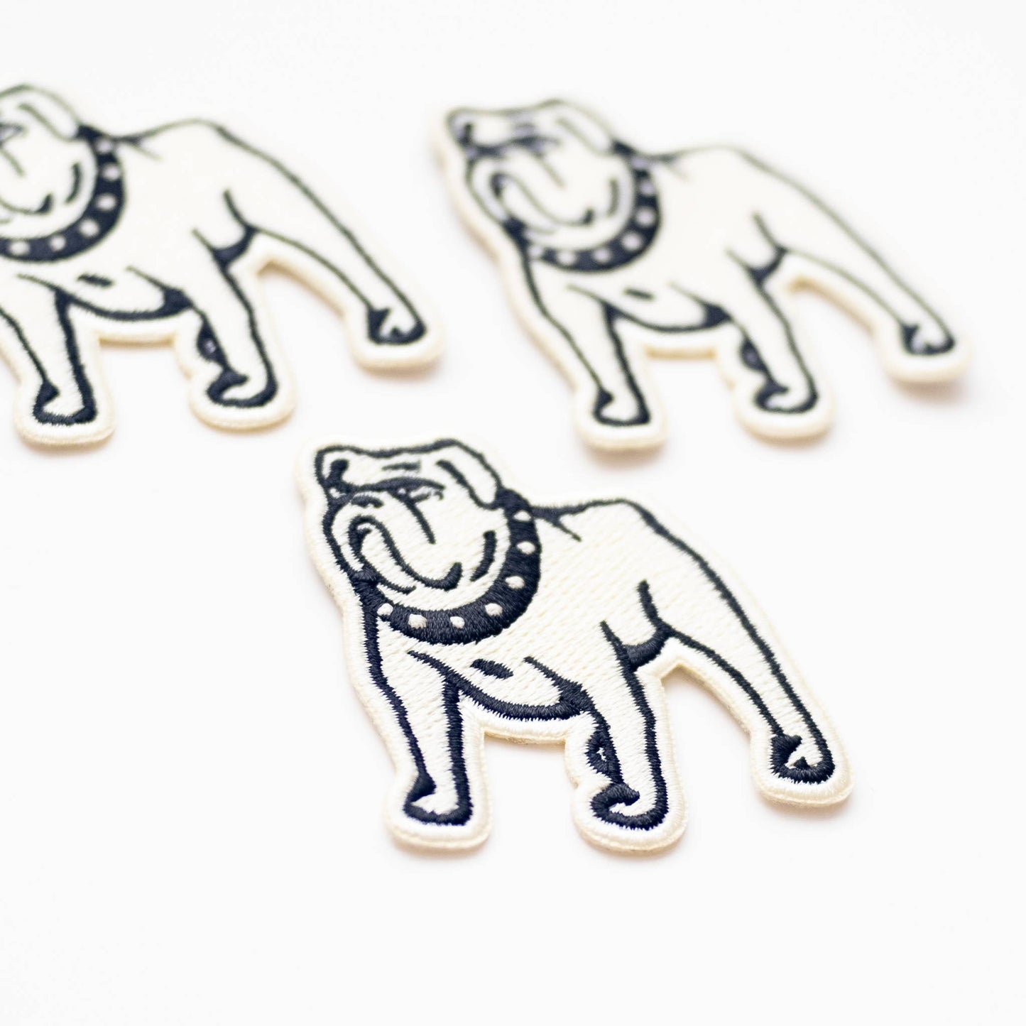 Union Made - Bulldog Embroidered Iron on Patch