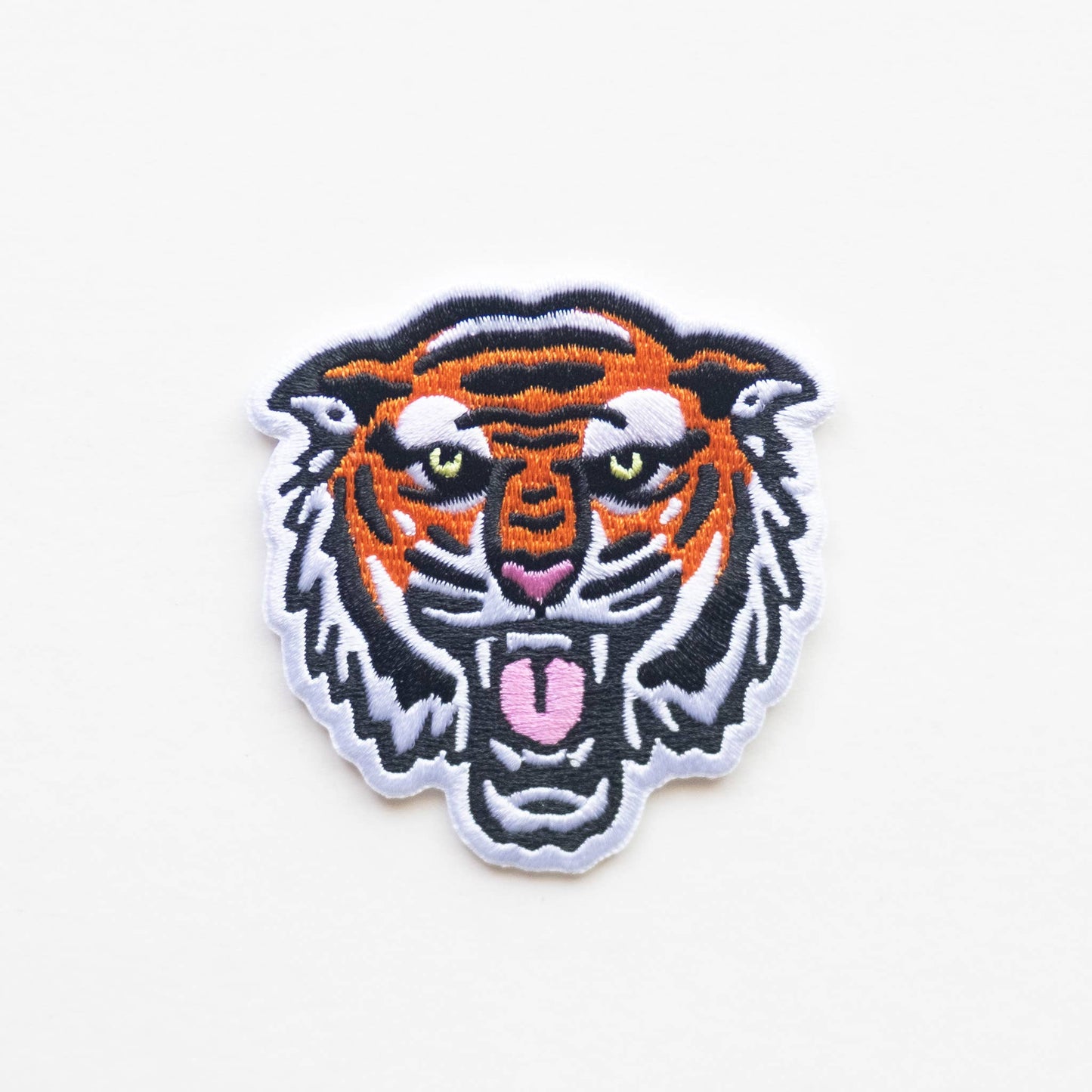 Union Made - Bengal Tiger Face Embroidered Iron on Patch