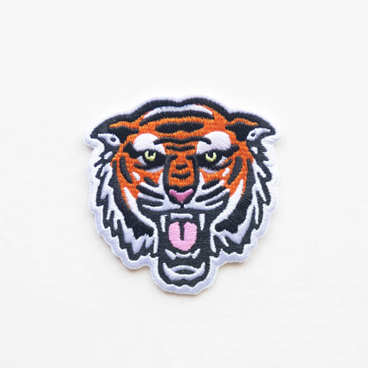 Union Made - Bengal Tiger Face Embroidered Iron on Patch