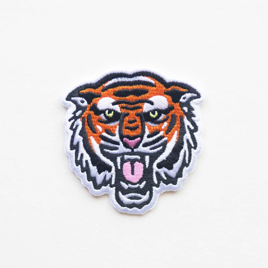 Union Made - Bengal Tiger Face Embroidered Iron on Patch