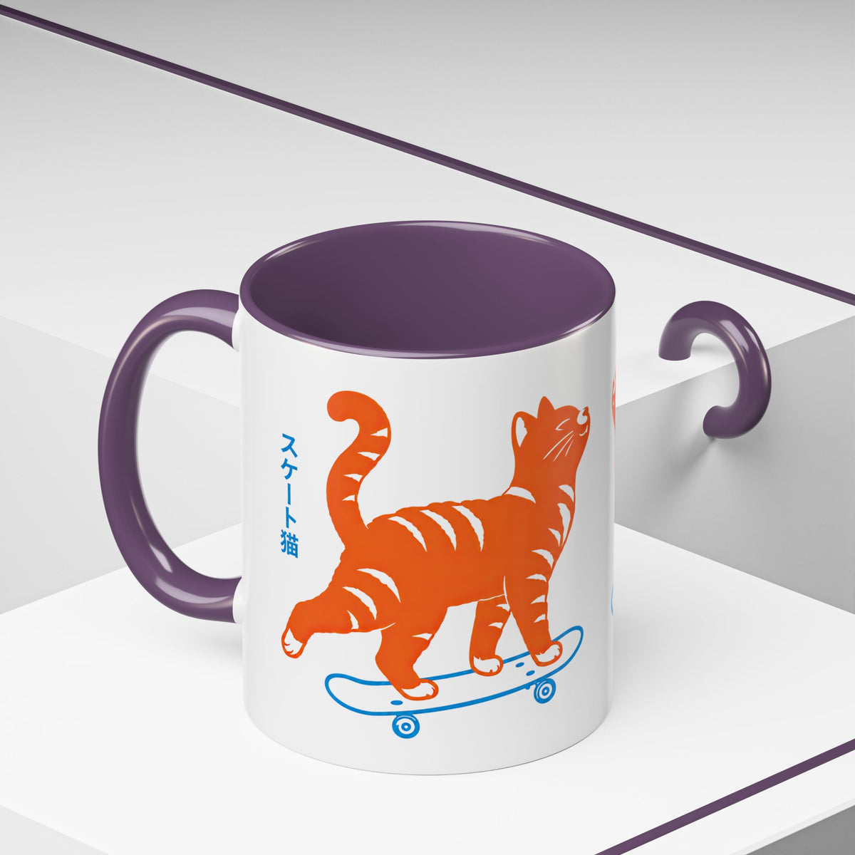 Skateboarding Cat Coffee Mug