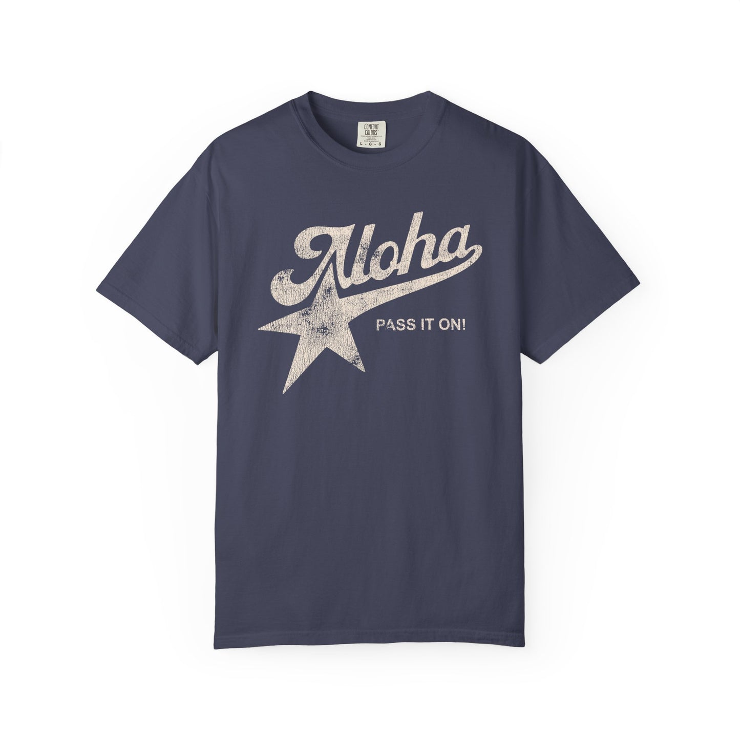 Aloha Star Tee . "Aloha, Pass It On!" Vintage Graphic T-Shirt