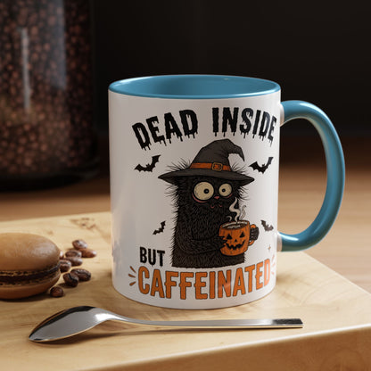 Dead Inside But Caffeinated Halloween Coffee Mug