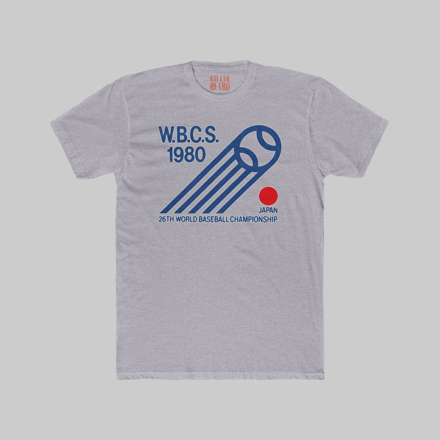 W.B.C.S. 1980 Baseball Tee – Retro Japan World Championship Graphic T‑Shirt