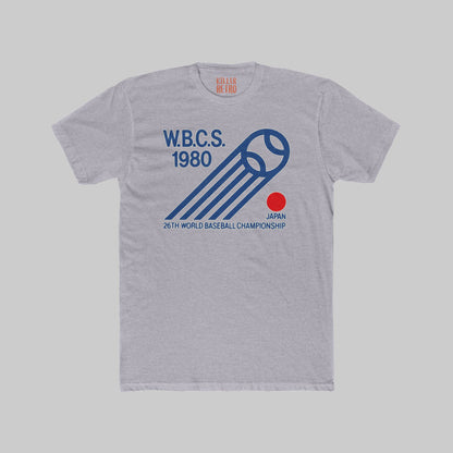 W.B.C.S. 1980 Baseball Tee – Retro Japan World Championship Graphic T‑Shirt