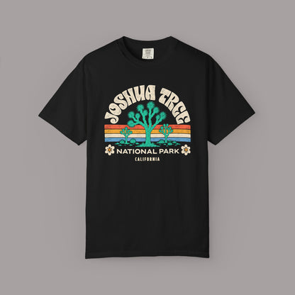 Joshua Tree National Park Graphic T-shirt | Retro Desert Sunset Design
