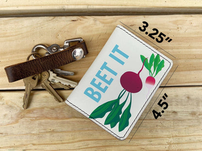 backerton - Eyes - Leather Spectrum Vert Cardholder Wallet