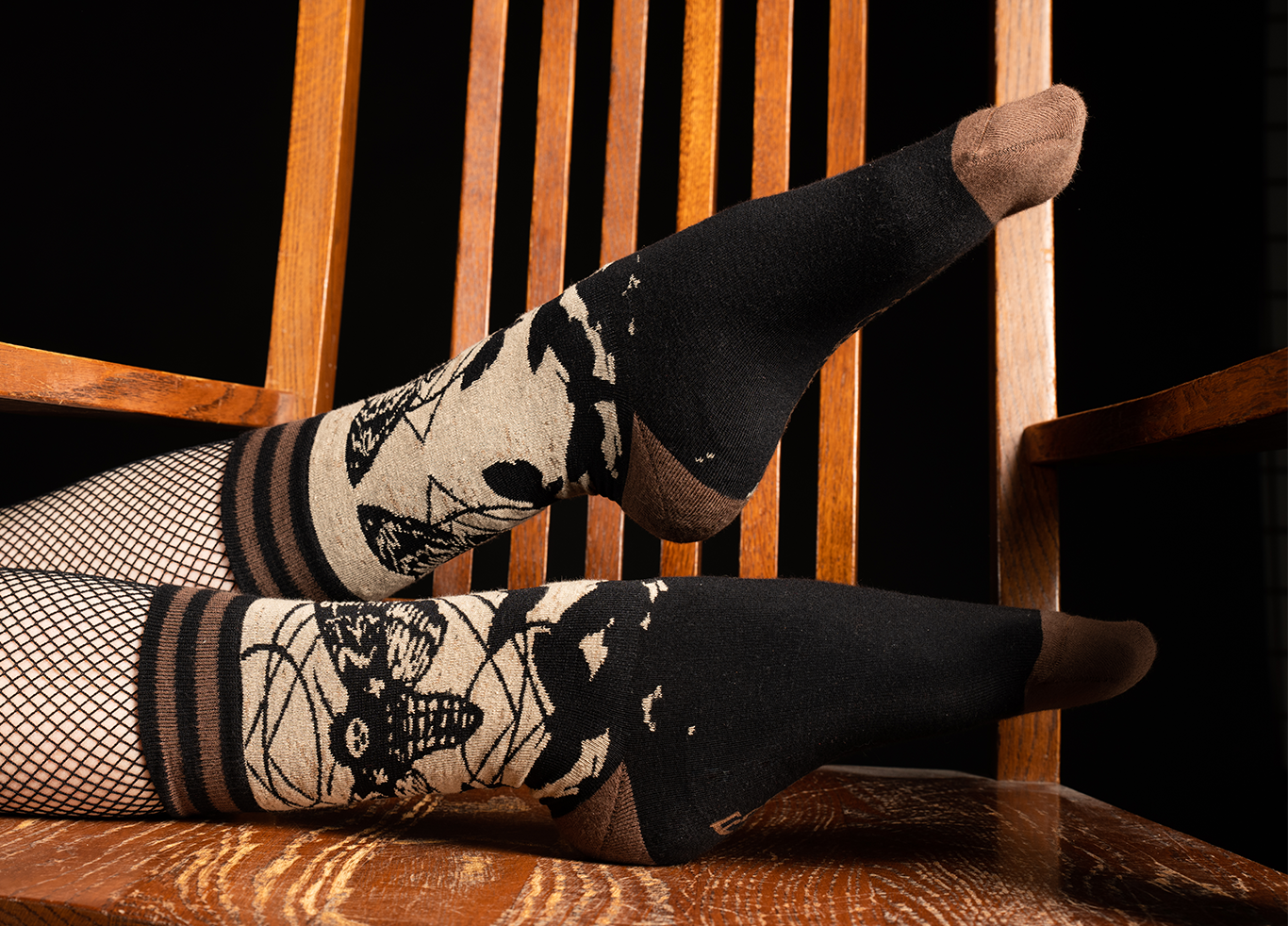 FootClothes LLC - Death's Head Hawkmoth Socks