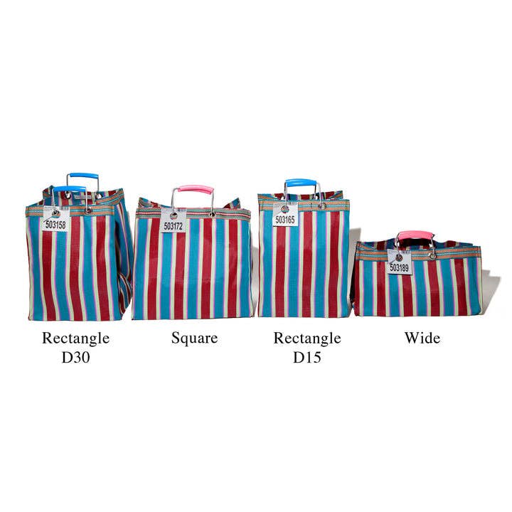 Puebco - RECYCLED PLASTIC STRIPE BAG - Square