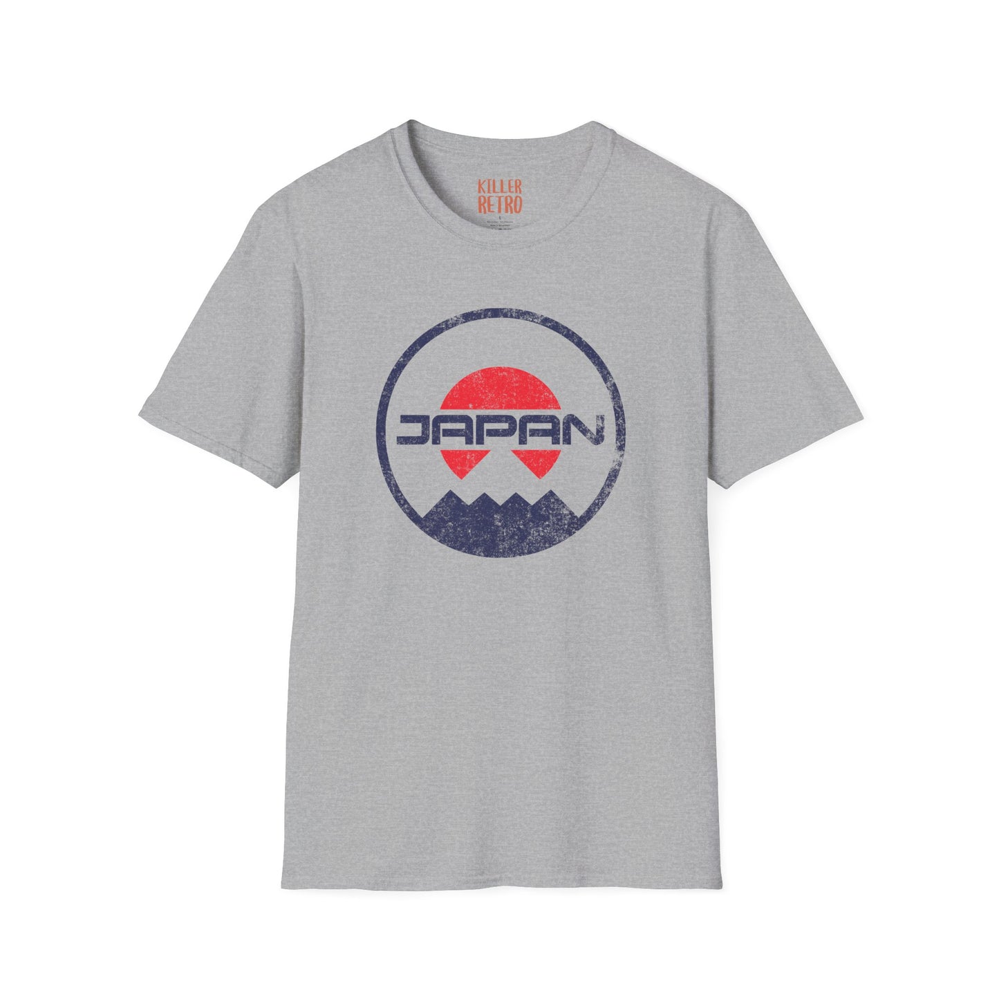 Japan Retro Sun & Mt Fuji Graphic T-Shirt