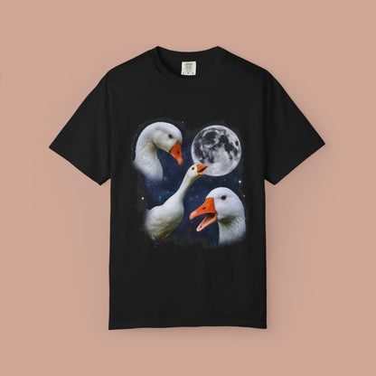 90's Moonlit Geese Funny Animal T-shirt