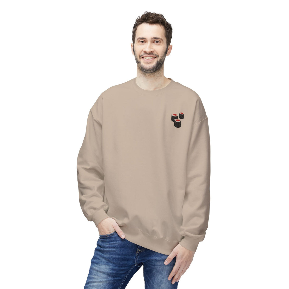 Restored Vintage Sushi and Kaiju Sweatshirt