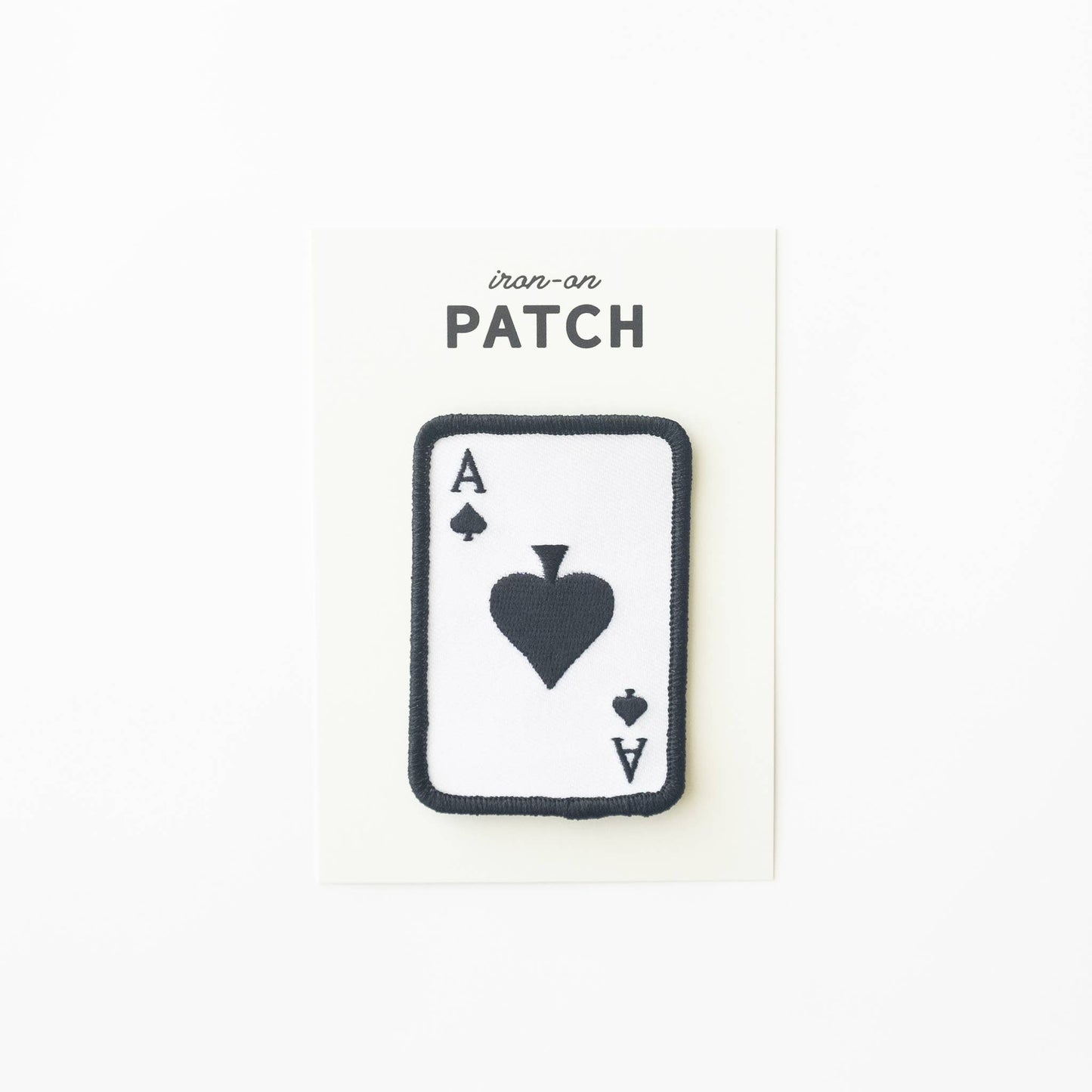Union Made - Ace of Spades Embroidered Iron on Patch