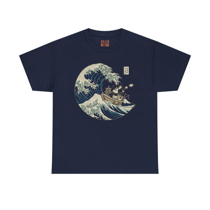 Mickey Mouse in Japan Great Wave of Kanagawa Ukiyo-e Style Tee