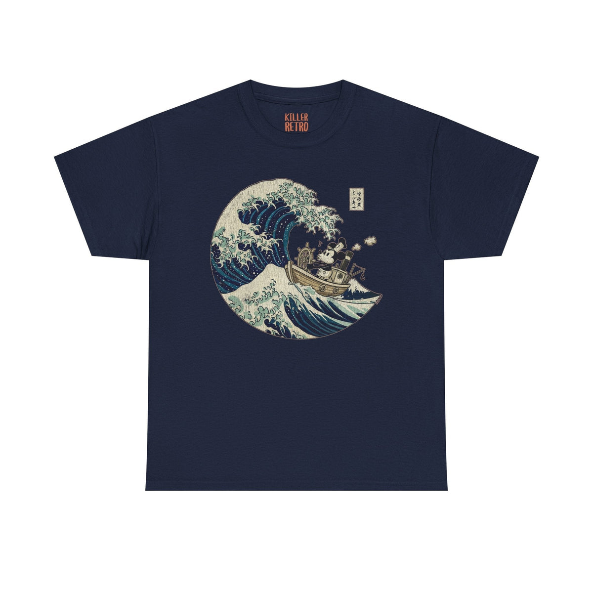 Mickey Mouse in Japan Great Wave of Kanagawa Ukiyo-e Style