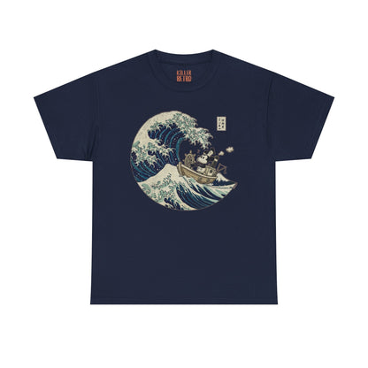 Mickey Mouse in Japan Great Wave of Kanagawa Ukiyo-e Style