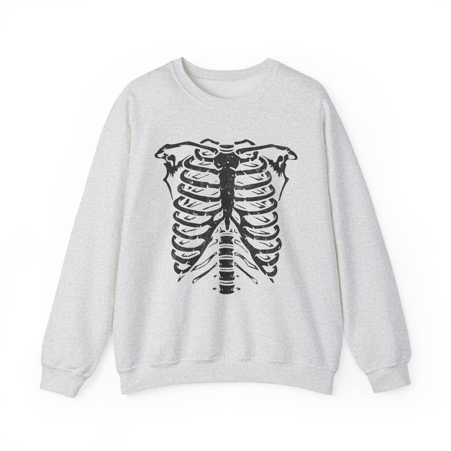 Skeleton Ribcage Retro Crewneck Sweatshirt