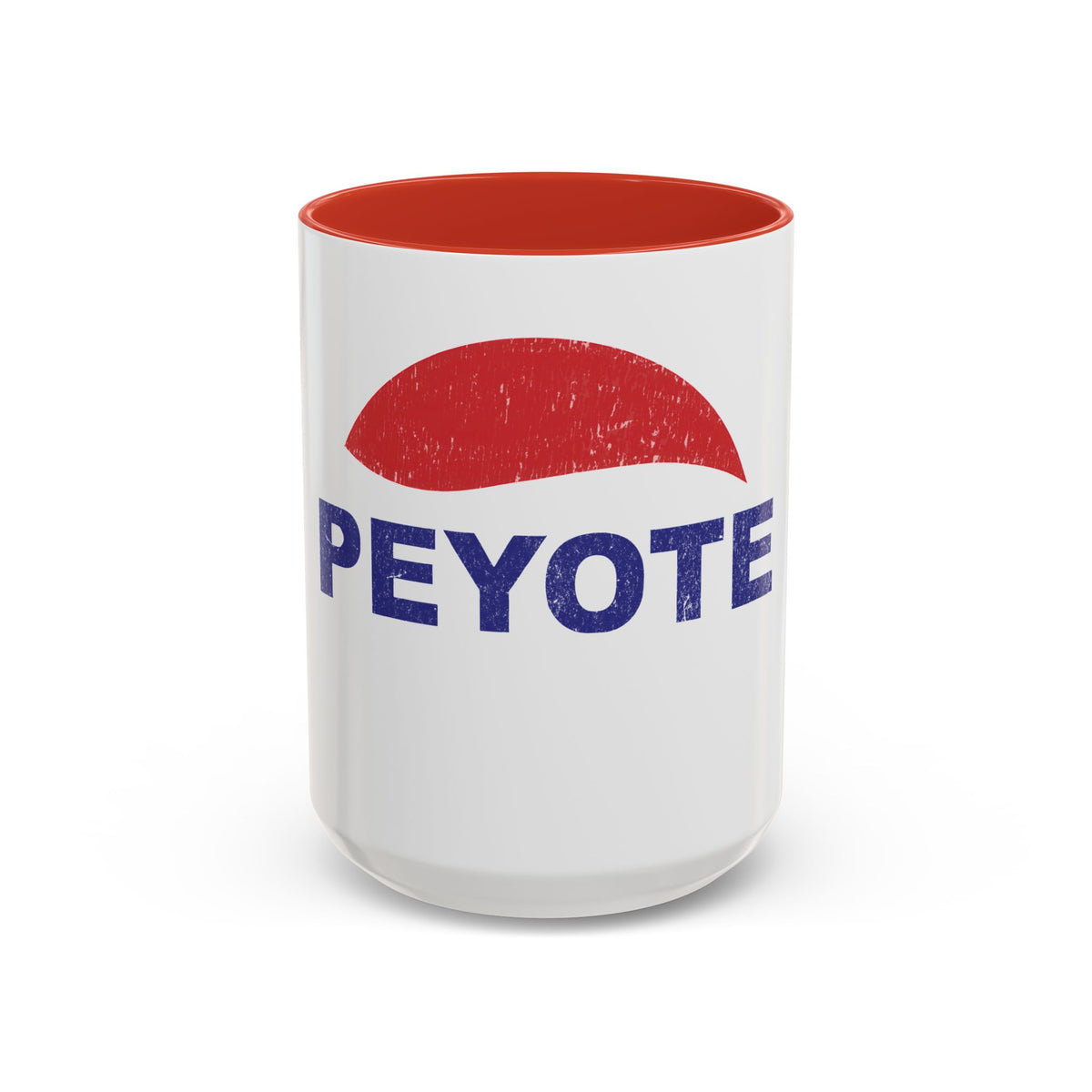 Peyote Parody Coffee Mug – Retro Distressed Graphic 11/15oz