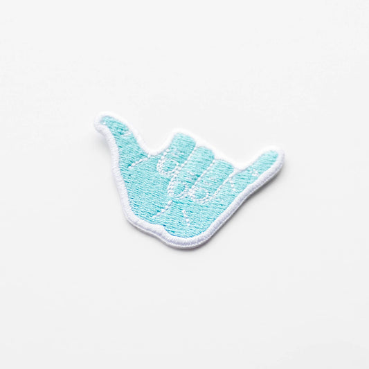 Union Made - Hang Loose Hand Embroidered Iron on Patch - Shaka
