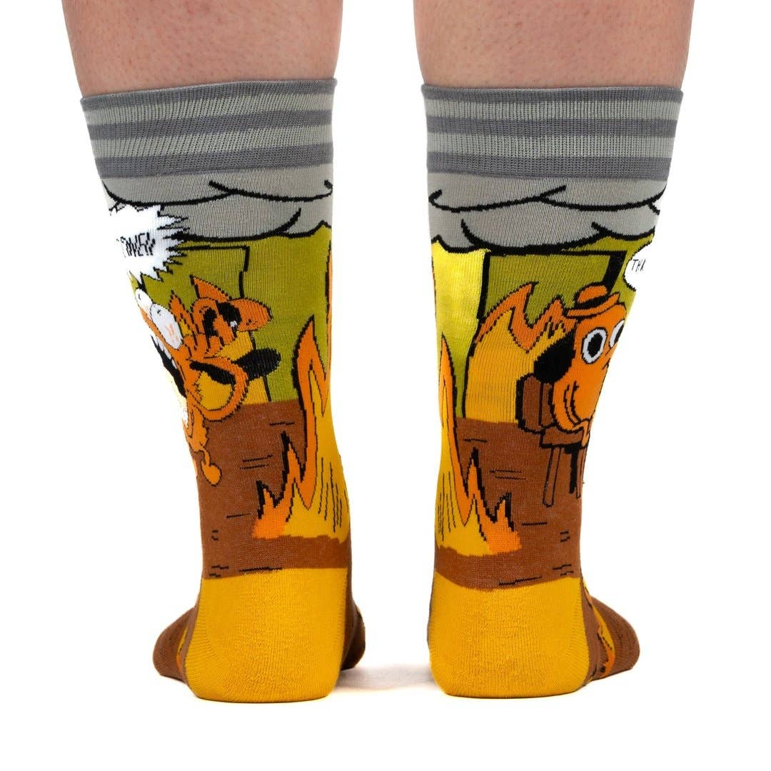 FootClothes LLC - This is Fine. Also, Not Fine. Crew Socks