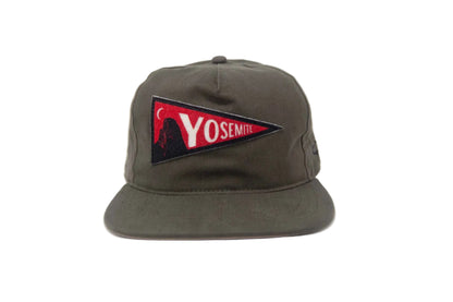Green cap with Yosemite logo on a white background