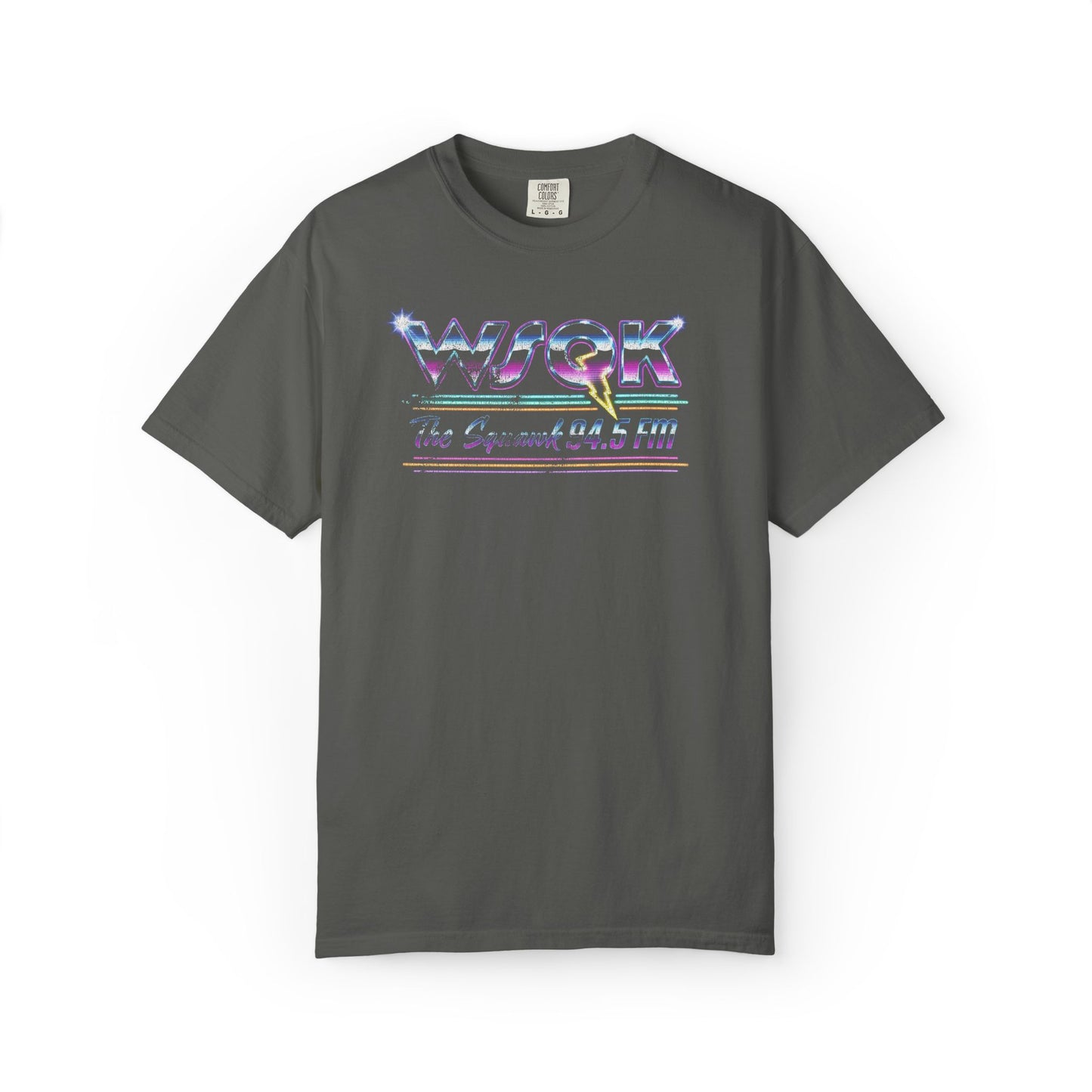 Stranger Things 80s Retro WSQK Radio Graphic Tee