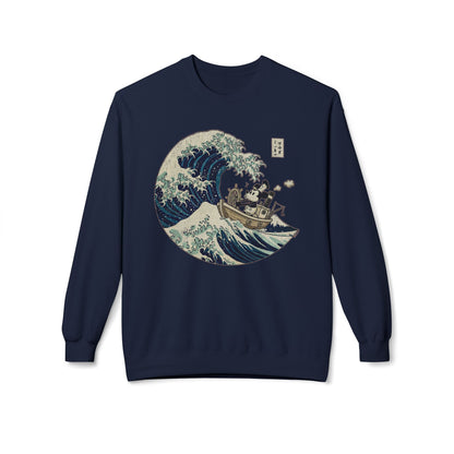Mickey Mouse in Japan Great Wave Of Kanagawa Vintage Sweatshirt