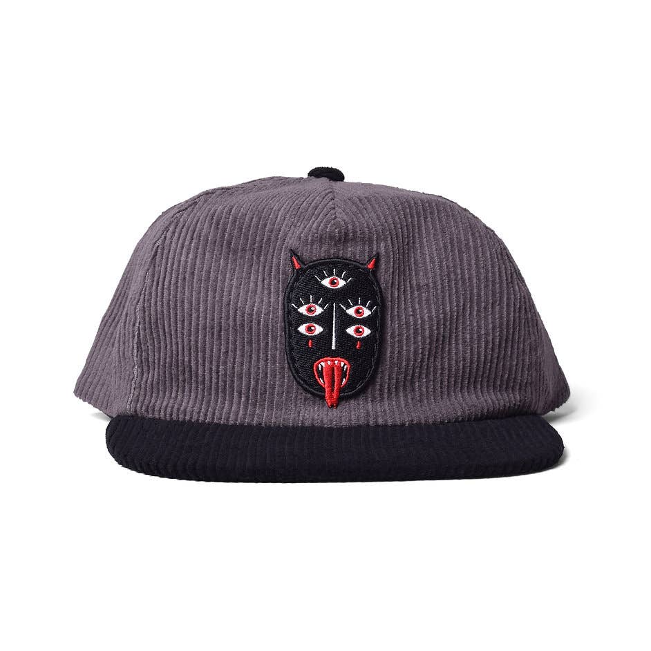 The Park After Dark - Charcoal Corduroy Snake Lord Hat