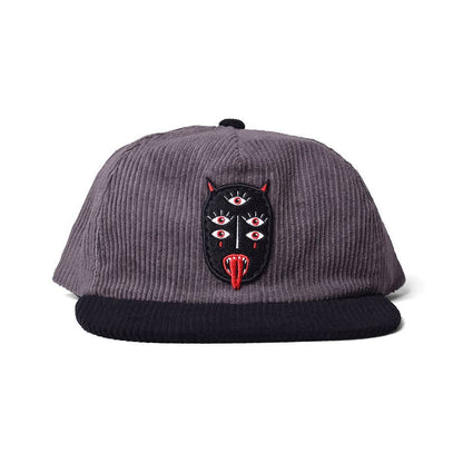 The Park After Dark - Charcoal Corduroy Snake Lord Hat