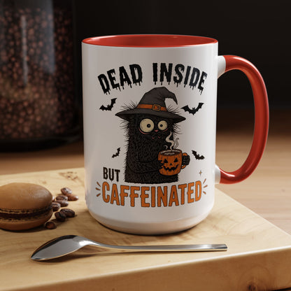 Dead Inside But Caffeinated Halloween Coffee Mug