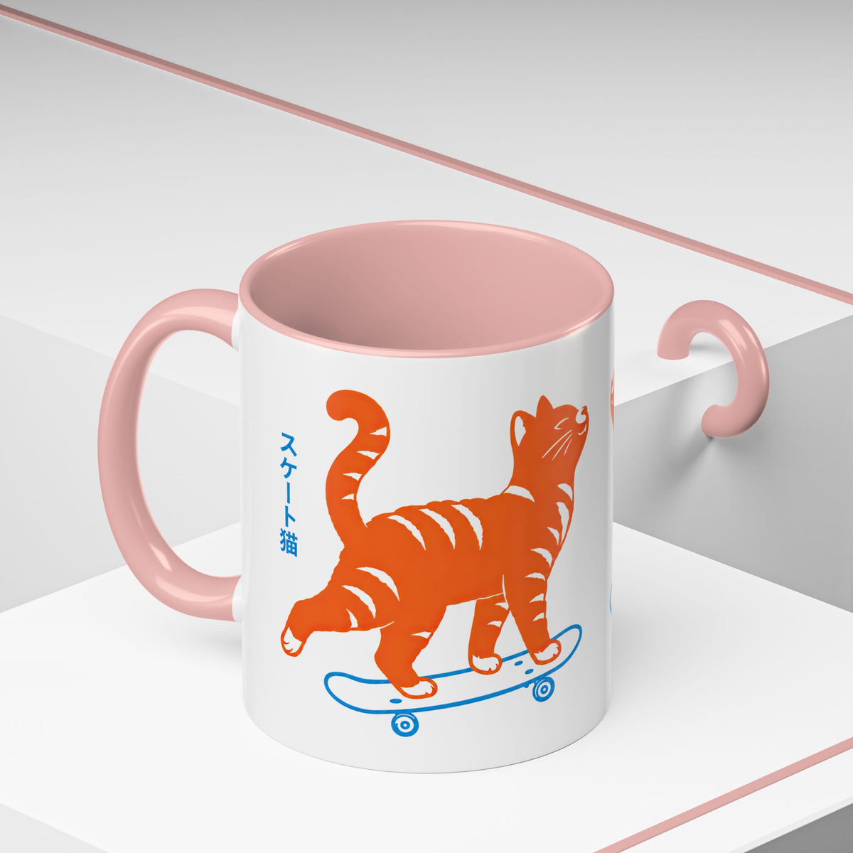 Skateboarding Cat Coffee Mug