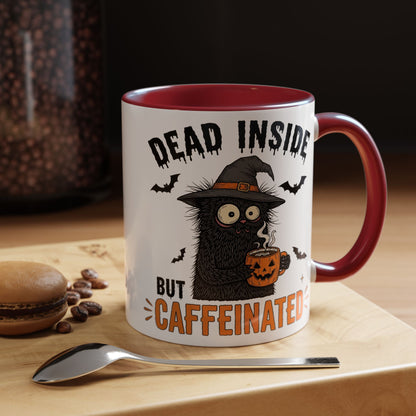 Dead Inside But Caffeinated Halloween Coffee Mug